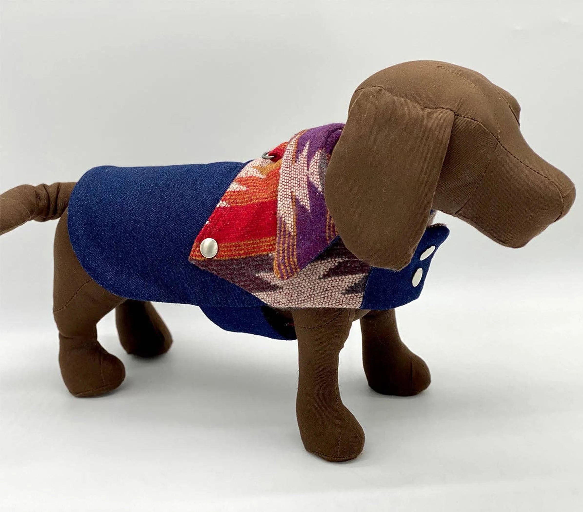 Ranch Coat for Dogs – Southwestern Denim & Wool Western-Style Dog Coat