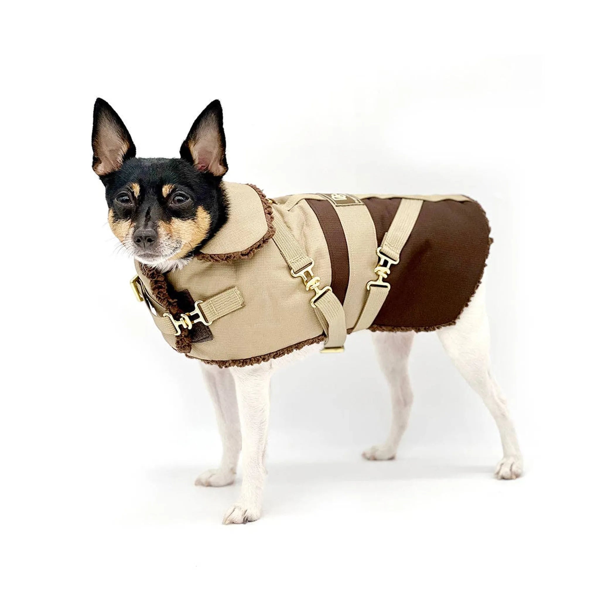 “Classic Mocha Latte” Dog Coat