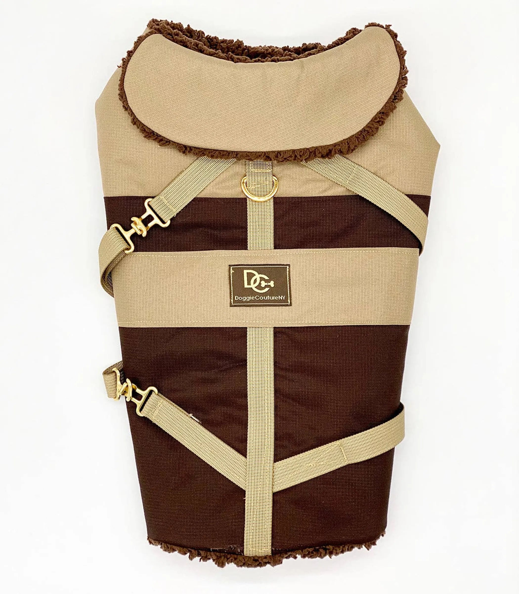 “Classic Mocha Latte” Dog Coat